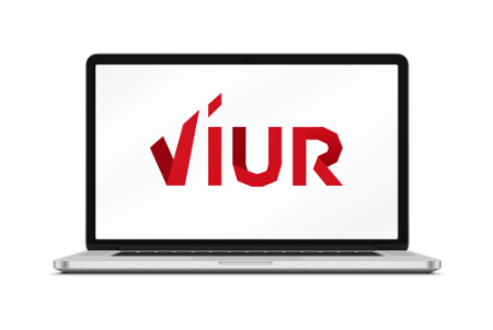 Ein Laptop mit einem Viur Logo